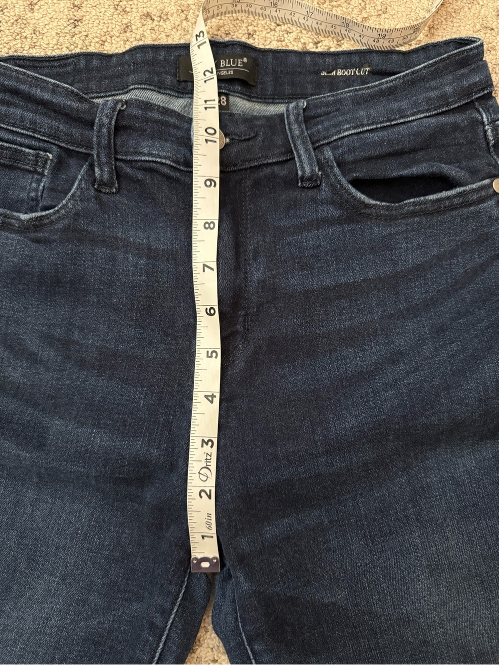 Judy Blue Slim Bootcut Dark Wash Jeans Sz 7/28 - Picture 9 of 9